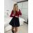 Tričko dlhý rukáv dámske (S/M ONE SIZE) TALIANSKA MÓDA IMM24M20526/DU - béžová - S/M