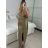 Šaty dlhé spoločenské trblietavé na ramienka dámske (S/M ONE SIZE) TALIANSKA MÓDA IMPSH246567 červená S/M