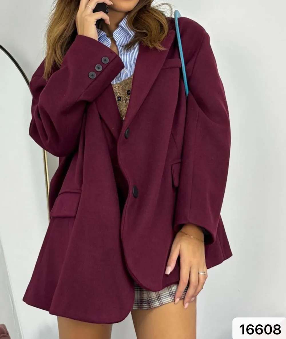 Sako dlhý rukáv dámske (S/M/L ONE SIZE) TALIANSKA MÓDA IMPLP2416600165