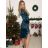 Šaty spoločenské  dlouhý rukáv dámske (S/M ONE SIZE) TALIANSKA MODA IM3246550