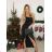 Šaty dlouhé společenské na ramínka dámské (S/M/L ONE SIZE) ITALSKÁ MÓDA IMM24M35560/DU -   čierna
 -   S/M/L