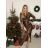 Šaty společenské dlouhý rukáv dámské (S/M ONE SIZE) ITALSKÁ MÓDA IMWMY2415931/DU -   čierna
 -   S / M