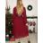 Šaty dlhé šifónové dlhý rukáv dámske (S/M/L ONE SIZE) TALIANSKA MÓDA IMWAD24200/DU