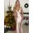 Šaty dlhé elegantné spoločenské na ramienka dámske (S/M ONE SIZE) TALIANSKA MÓDA IMPLP2322930135/DU S/M červená
