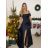 Šaty dlhé spoločenské na ramienka dámske (S/M ONE SIZE) TALIANSKA MÓDA IMPSH245400 modrá S/M