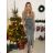 Šaty spoločenské trblietavé na ramienka dámske (S/M ONE SIZE) TALIANSKA MÓDA IMPSH246357B/DUR -   strieborná
 -   S / M