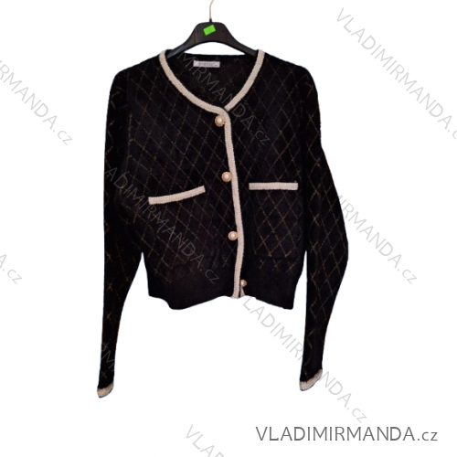 Sveter na gombíky dlhý rukáv dámsky (M/L ONE SIZE) TALIANSKA MóDA IMSM24WJD-5
