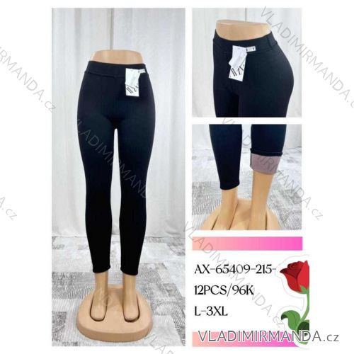Legíny dlhé zateplené dámske nadrozmer (L-3XL) Qifeng QIF24AX-65409-215