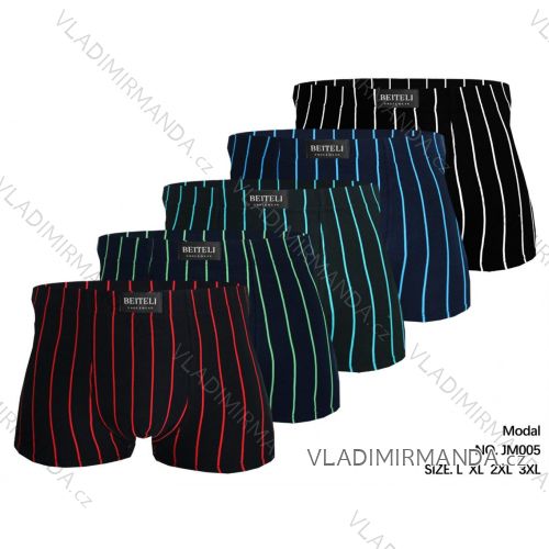 Boxerky bavlnené pánske nadrozmer (L-3XL) BEITELI GRE25JM005