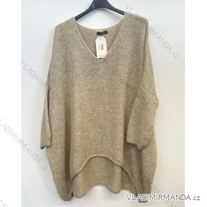 Sveter pletený dlhý rukáv dámsky (S/M ONE SIZE) TALIANSKA MÓDA IMPSH245001B