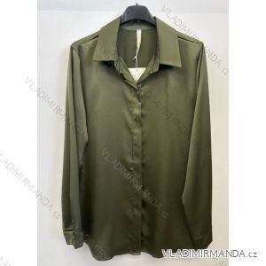 Košeľa oversize dlhý rukáv dámske (S/M/L ONE SIZE) TALIANSKA MÓDA IMPSH248015U