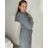Cardigan pletený dlhý rukáv dámska (S/M ONE SIZE) TALIANSKA MÓDA IMPSH233091/DUR S / M tmavo hnedá