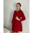Šaty elegantné trblietavé dlhý rukáv dámske (S/M/L ONE SIZE) TALIANSKA MÓDA IMM23M6078