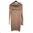 Šaty úpletové s rolákom dlhý rukáv dámske (S/M ONE SIZE) FRANCÚZSKA MÓDA FMB24D-525