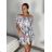 Šaty carmen cez ramená letné dámske (S/M ONE SIZE) TALIANSKA MÓDA IMM24M5076-1/DR S / M šedá