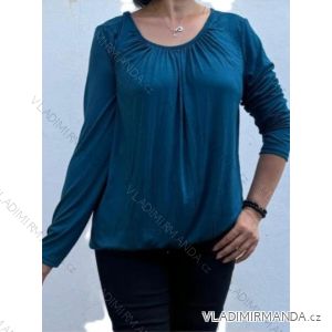Blúzka dlhý rukáv dámska nadrozmer (50/52/54 ONE SIZE) TALIANSKA MÓDA IMD24469