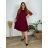 Šaty elegantní dlouhý  rukáv dámske nadrozmer (2XL/3XL/4XL ONE SIZE) TALIANSKA MóDA IM424VERONA