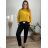 Nohavice elegantné dámske nadrozmer (50/52/54 ONE SIZE) TALIANSKA MÓDA IM424EVELINA/DR 50/52 hnedá