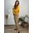 Nohavice elegantné dámske nadrozmer (50/52/54 ONE SIZE) TALIANSKA MÓDA IM424EVELINA/DR 50/52 hnedá