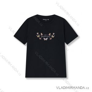 Tričko krátky rukáv dámske nadrozmer (M-3XL) WOLF D2522