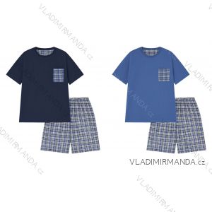 Pyžamo krátke krátky rukáv pánske nadrozmer (M-3XL) WOLF S2575A
