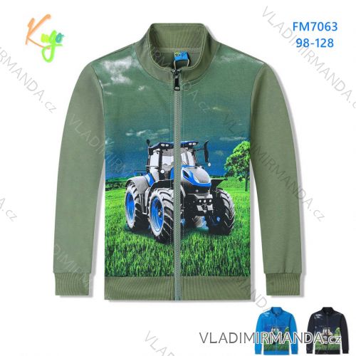 Mikina na zips detská chlapčenská (98-128) KUGO FM7063