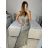 Šaty dlhé spoločenské trblietavé na ramienka dámske (S/M/L ONE SIZE) TALIANSKA MÓDA IMPSH246060A/DUR čierna S/M/L