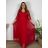Šaty spoločenské elegantné 3/4 rukáv dámske (48/50/52 ONE SIZE) TALIANSKA MODA IMS25STELLA