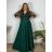Šaty společenské elegantní krajkové s 3/4 rukávem dámské (2XL-5XL) ITALSKá MODA IMS259028/DUR 4XL tmavo modrá