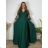 Šaty společenské elegantní krajkové s 3/4 rukávem dámské (2XL-5XL) ITALSKá MODA IMS259028/DUR 4XL tmavo modrá