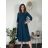 Šaty dlhé elegantné s opaskom 3/4 dlhý rukáv dámske (S/M/L ONE SIZE) TALIANSKA MÓDA IM425008