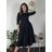 Šaty dlhé elegantné s opaskom 3/4 dlhý rukáv dámske (S/M/L ONE SIZE) TALIANSKA MÓDA IM425008