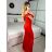 Šaty dlhé elegantný carmen bez rukávov dámske (S/M ONE SIZE) TALIANSKA MÓDA IMPBB232L8831/DUR -   tyrkysová -   S/M/L