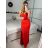 Šaty dlhé elegantný carmen bez rukávov dámske (S/M ONE SIZE) TALIANSKA MÓDA IMPBB232L8831/DUR -   tyrkysová -   S/M/L