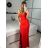 Šaty dlhé elegantný carmen bez rukávov dámske (S/M ONE SIZE) TALIANSKA MÓDA IMPBB232L8831/DUR -   tyrkysová -   S/M/L