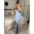Šaty dlhé elegantný carmen bez rukávov dámske (S/M ONE SIZE) TALIANSKA MÓDA IMPBB232L8831/DUR -   tyrkysová -   S/M/L