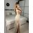 Šaty dlhé elegantný carmen bez rukávov dámske (S/M ONE SIZE) TALIANSKA MÓDA IMPBB232L8831/DUR -   tyrkysová -   S/M/L