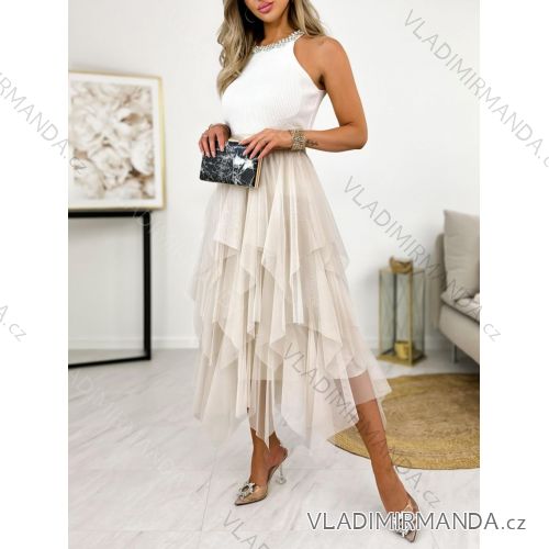 Sukňa dlhá tylová dámska (S/M/L ONE SIZE) TALIANSKA MÓDA IMWGB25017