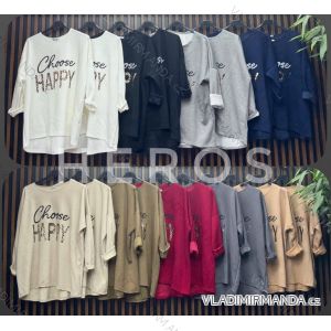Tunika dlhý rukáv dámska (S/M/L ONE SIZE) TALIANSKA MÓDA IMWCH25007