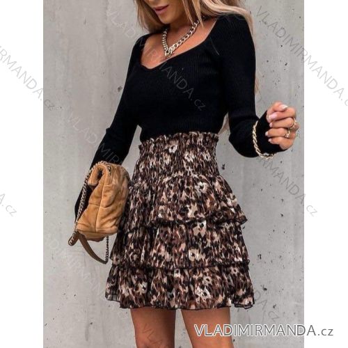 Sukňa krátka dámska (S/M/L ONE SIZE) TALIANSKA MÓDA IMWCH25008