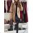 Kabát teplý dlhý rukáv dámsky (S/M/L ONE SIZE) TALIANSKA MÓDA IMWCH25011