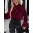 Košeľa elegantná saténová dlhý rukáv dámska (S/M/L ONE SIZE) TALIANSKA MÓDA IMWCH25012