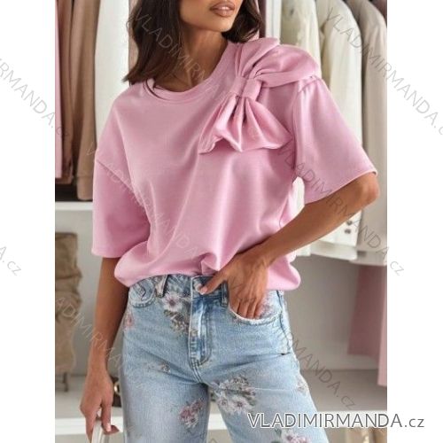 Tričko krátky rukáv dámske (S/M/L ONE SIZE) TALIANSKA MÓDA IMWCH25016