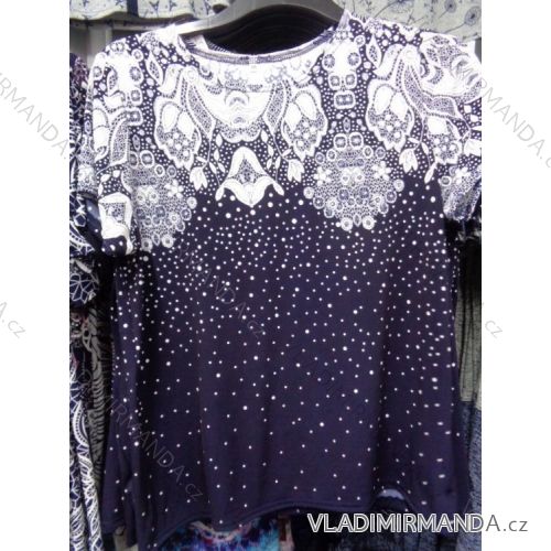 Tričko krátky rukáv dámske nadrozmerné (48-54) OSLIL polski moda PM117022
