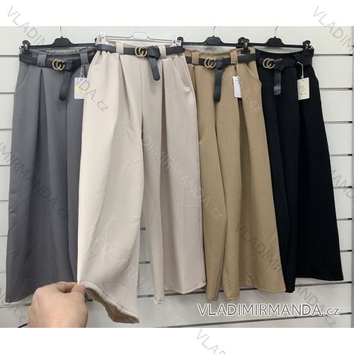Nohavice elegantné oversize s opaskom dámske (S/M/L ONE SIZE) TALIANSKA MÓDA IMWCP25042