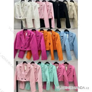 Sako krátke elegantný dlhý rukáv dámske (XS/S/M ONE SIZE) TALIANSKA MÓDA IMWAE25004