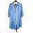 Šaty košeľové dlhý 3/4 rukáv dámske (S/M/L ONE SIZE) TALIANSKA MÓDA IMPBB25S5554