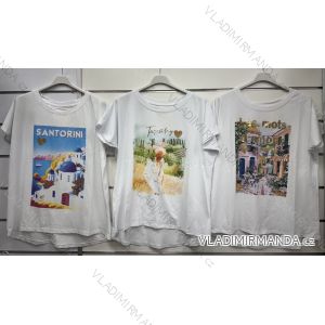 Tričko oversize krátky rukáv dámske (S/M/L ONE SIZE) TALIANSKA MÓDA IMWF25002