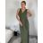 Šaty elegantní společenské dlouhé na ramínka dámské (XS/S/M/L ONE SIZE) ITALSKÁ MÓDA IM322045
