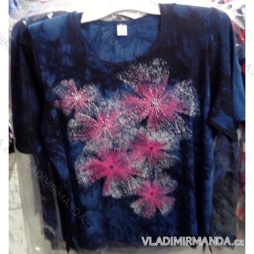 Blúzka krátky rukáv dámska nadrozmerná (l-4XL) LGM POĽSKO LGM038
